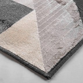 Sivo-béžový koberec s prímesou bavlny 68x110 cm Graphic – douceur d'intérieur