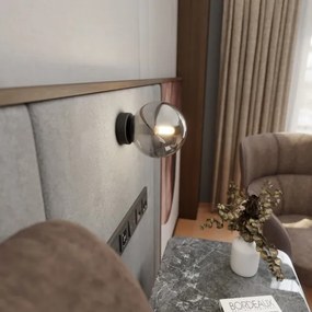 Nástenné svietidlo ROSSI 1xE14/10W/230V čierna/šedá