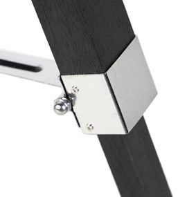 Stojaca lampa čierna bez tienidla - Tripod