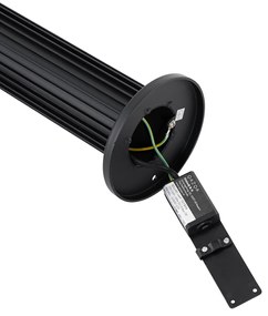 Dizajnový vonkajší stĺpik čierny 80 cm IP44 - Boris