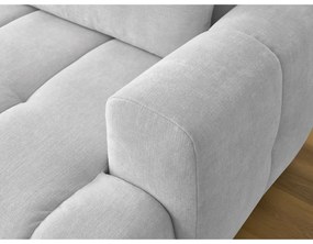 Svetlosivá rozkladacia/s úložným priestorom rohová pohovka (ľavý roh/s leňoškou) Fuji – Bobochic Paris