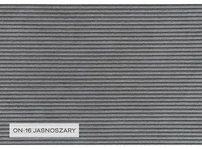 Sivá menčestrová rozkladacia rohová pohovka (ľavý roh) Lofty Lilly – Miuform