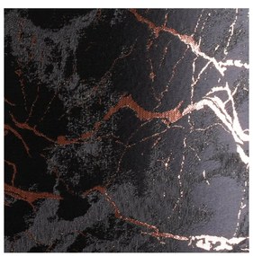 Závesné svietidlo Werona duo 3, 1x čierne textilné tienidlo so vzorom, c