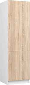 Skriňa na vstavanú chladničku S 60cm Artus biela/sonoma