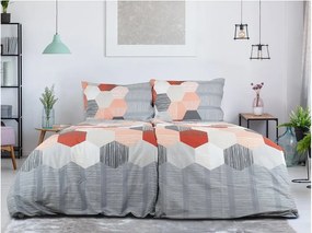 Obliečky z Renforcé bavlny HONEY COMB sivé Rozmer obliečky: 70 x 90 cm | 140 x 200 cm