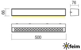 REDO 90254 AROOS exteriérové nástenné svietidlo POWER LED 16W 928lm 3000K IP65 antracit