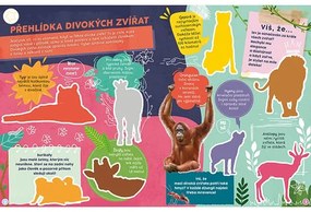Samolepková knižka Divoké zvieratá