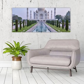 Obraz - Taj Mahal za východu slnka (120x50 cm)