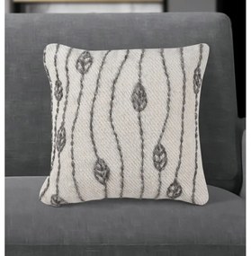 Vankúš LOUISE 45x45 cm z pravej vlny a juty