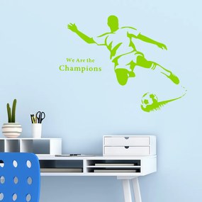 Veselá Stena Samolepka Futbalista Farba: zelená, Veľkosť: 40 x 30 cm