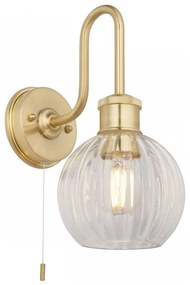 Endon 95507 - Kúpeľňové nástenné svietidlo KENDALL 1xE27/10W/230V IP44 mosadz