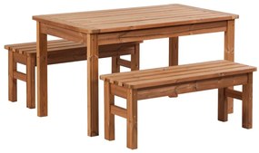 Záhradný drevený set PROWOOD z ThermoWood - SET M6 - Set + dodanie náteru v odtieni TEAK + PCD 91