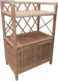 HRADIL Prútená komoda s dvierkami 72x45x29