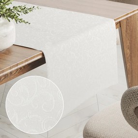 Biante Teflónový behúň na stôl TF-010 Ornamenty - smotanový 20x120 cm