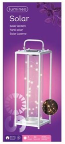 Solárna lampa LANTERN WHITE biela