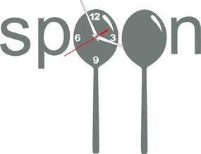 Štýlové nástenné hodiny - Boston: Čierna Ral 9005 Čierne ručičky 3150-15186 X0084-Trendige Wanduhr HEU-