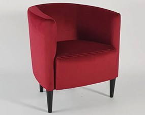 Kreslo Navara, červená látka