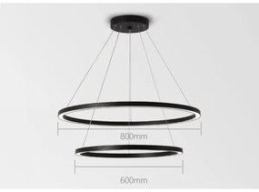 Immax NEO 07158-B80-60 - LED Stmievateľný luster FINO LED/93W/230V Tuya čierna + DO
