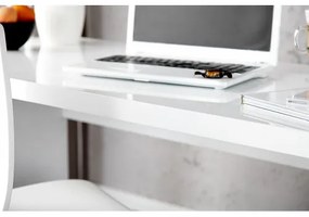 PC - stolík 15806 120x60cm Biely vysoký lesk  - Komfort-nábytok