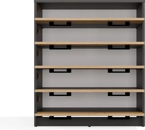 Botník ALEX 74 cm antracitový/dub artisan