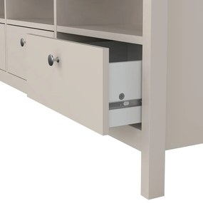 Sivobéžový TV stolík 151x54x38 cm Madrid – Tvilum