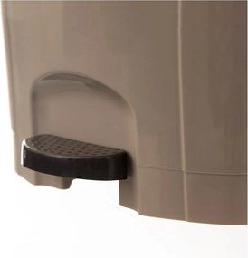 Hnedý nášľapný plastový odpadkový kôš 30 l – Orion