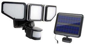 Bezdoteku LEDSolar 200 solárne vonkajšie svetlo s pohyb. čidlom a nast. hlavami, bezdrôtové, 8W, studené            svetlo