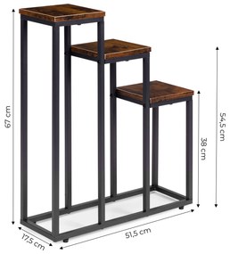 ModernHome Stojan na kvety - 3 police, ModernHome