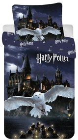 Jerry Fabrics Obliečky z mikrovlákna 140x200 + 70x90 cm - Harry Potter "Hogwarts Night"