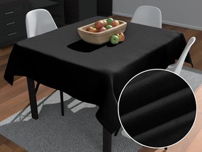 Biante Štvorcový obrus/imitácia brúsenej kože Alcantara ALC-012 Čierny 130x130 cm