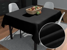 Biante Štvorcový obrus/imitácia brúsenej kože Alcantara ALC-012 Čierny 80x80 cm