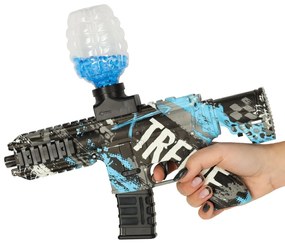KIK Vodná puška modrá gélová guľôčková pištoľ napájaná batériou USB 550ks. 7-8mm