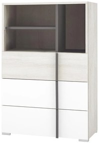 Komoda Remo RM7 dub wilton/biela/antracit