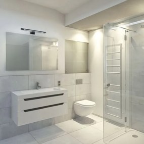 LED Kúpeľňové nástenné svietidlo SHINE LED/7W/230V 40 cm IP44 čierne