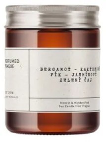 Vonná sójová sviečka doba horenia 40 h #46 Bergamot, Jasmine, Opuncia – Perfumed Prague