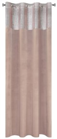 ZATEMŇOVACÍ ZÁVES NA KRÚŽKOCH PERI 140X250 CM PÚDROVO RUŽOVÁ