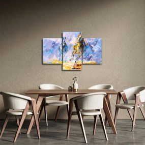 Obraz bežiacich koňov, olejomaľba (90x60 cm)