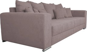 Široká pohovka Rosa, ružová látka