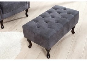 Taburetka 37474 Chesterfield Antik šedá  - Komfort-nábytok