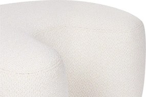 Béžový taburet z textílie buklé Ü – noo.ma