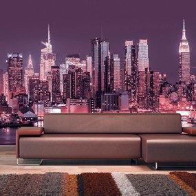 Artgeist Fototapeta - NYC: Purple Nights Veľkosť: 392x280, Verzia: Samolepiaca