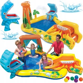 Vodné Detské Ihrisko Nafukovací Bazén Fontána Šmýkačka Hračky