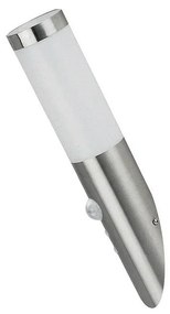 Rabalux 8266 - Vonkajšie svietidlo so senzorom INOX TORCH 1xE27/25W/230V IP44