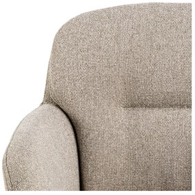 Béžové čalúnené jedálenské kreslo s podrúčkami Dora – Actona