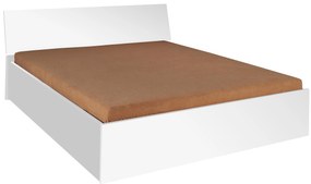Manželská posteľ 160x200 cm Peldon P05 (biela) (s roštom) (s úl. priestorom). Akcia -20%. Vlastná spoľahlivá doprava až k Vám domov. 1123965
