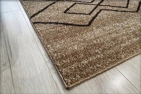 HU Béžovo-hnedý moderný koberec Rio 166-Beige-Beige Rozmer: 140x190 cm