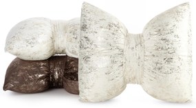 DEKORAČNÝ VANKÚŠ KOKARDA1 45X55 CM HNEDÁ