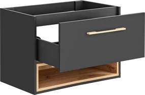 Comad Kúpeľňová skrinka pod umývadlo Borneo Cosmos 80 vesmírne sivá/dub artisan