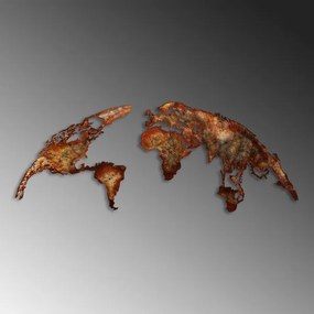 Nástenná dekorácia 2 ks 150x59 planéta kov