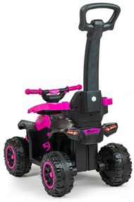 Detské odrážadlo Baby Mix Mega s vodiacou tyčou žlté